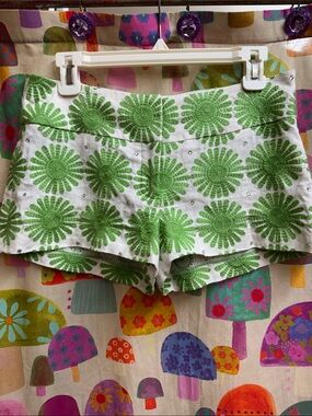 Milly Linen Blend Mini Shorts. Size 2
